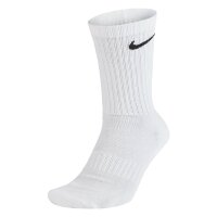 NIKE Unisex 6er Pack Sportsocken - Everyday, Cotton Cushioned Crew, einfarbig Schwarz/Weiß 46-50