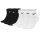 NIKE Unisex 6er Pack Sportsocken - Everyday, Cotton Cushioned Ankle, einfarbig Schwarz/Weiß 42-46