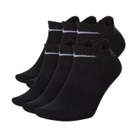 NIKE Unisex 12-Pack Sneaker Sports Socks - Everyday, Lightweight No Show, unicoloured Black/white 46-50 (UK 11-15)