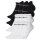 NIKE Unisex 12-Pack Sneaker Sports Socks - Everyday, Lightweight No Show, unicoloured Black/white 46-50 (UK 11-15)