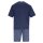 hajo mens pyjamas, short - premium cotton, shorty, short sleeves, round neck Blue M (Medium)