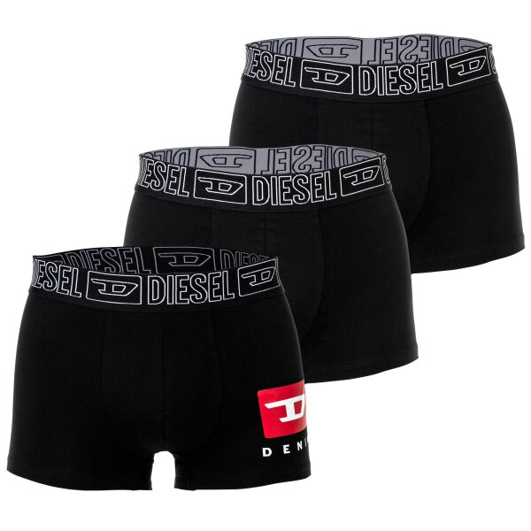 DIESEL Herren Boxershorts, 3er Pack - UMBX-DAMIENTHREEPACK, Trunks, Logobund, Cotton Stretch