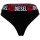 DIESEL Damen String, 3er Pack - UFST-STARS-THREEPACK, Tanga, Slip, Cotton Stretch Schwarz M