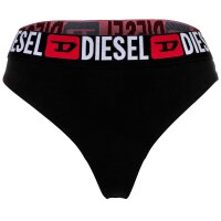 DIESEL Damen String, 3er Pack - UFST-STARS-THREEPACK, Tanga, Slip, Cotton Stretch Schwarz S