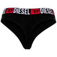 DIESEL Damen String, 3er Pack - UFST-STARS-THREEPACK, Tanga, Slip, Cotton Stretch Schwarz S