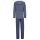 hajo ladies long pyjamas - Klima-Komfort, round neck, cotton mix, striped Blue XXL (XX-Large)