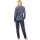 hajo ladies long pyjamas - Klima-Komfort, round neck, cotton mix, striped Blue XXL (XX-Large)