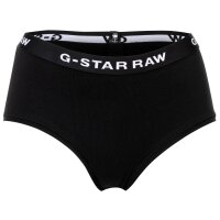 G-STAR Damen Hipster Slips, 3er Pack - Hipster, Cotton Stretch, Logo, einfarbig Schwarz XS