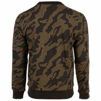 G-STAR Herren Sweatshirt - Camouflage, Island Camo, Pullover, Bio-Baumwolle Schwarz/Grün L