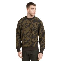 G-STAR Herren Sweatshirt - Camouflage, Island Camo, Pullover, Bio-Baumwolle Schwarz/Grün L