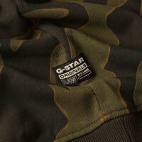 G-STAR Herren Sweatshirt - Camouflage, Island Camo, Pullover, Bio-Baumwolle Schwarz/Grün L