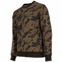G-STAR mens sweatshirt - camouflage, island camo, pullover, organic cotton Black/Green L (Large)