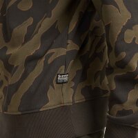 G-STAR mens sweatshirt - camouflage, island camo, pullover, organic cotton Black/Green L (Large)