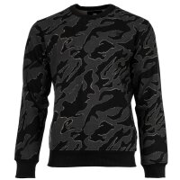 G-STAR Herren Sweatshirt - Camouflage, Island Camo, Pullover, Bio-Baumwolle Schwarz/Grau 2XL