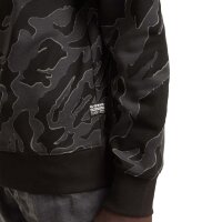 G-STAR Herren Sweatshirt - Camouflage, Island Camo, Pullover, Bio-Baumwolle Schwarz/Grau 2XL