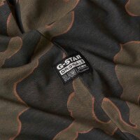 G-STAR Herren T-Shirt - Camouflage, Island Camo, Rundhals, Bio-Baumwolle Schwarz/Grün M