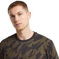 G-STAR mens T-shirt - camouflage, island camo, round neck, organic cotton Black/Green M (Medium)