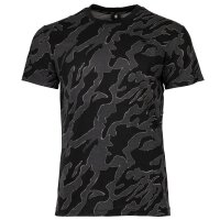 G-STAR Herren T-Shirt - Camouflage, Island Camo, Rundhals, Bio-Baumwolle Schwarz/Grau M