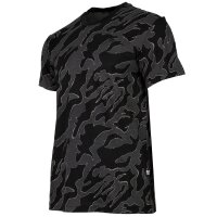G-STAR Herren T-Shirt - Camouflage, Island Camo, Rundhals, Bio-Baumwolle Schwarz/Grau XL
