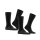 FALKE mens socks, 4-pack - Happy, short socks, cotton Black/blue 39-42 (UK 5,5-8)