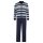 hajo mens home suit, 2-piece set - Klima-Komfort, jacket and trousers, cotton mix Blue 3XL (XXX-Large)