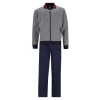 hajo mens home suit, 2-piece set - Klima-Komfort, jacket and trousers, cotton mix Blue 3XL (XXX-Large)