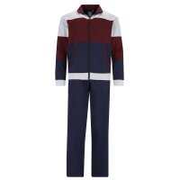 hajo mens home suit, 2-piece set - Klima-Komfort, jacket and trousers, cotton mix Blue 2XL (XX-Large)