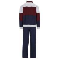 hajo mens home suit, 2-piece set - Klima-Komfort, jacket and trousers, cotton mix Blue 2XL (XX-Large)