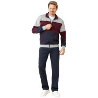 hajo mens home suit, 2-piece set - Klima-Komfort, jacket and trousers, cotton mix Blue 3XL (XXX-Large)