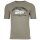 JACK&JONES Herren T-Shirt, 5er Pack - JJLEOGRA TEE CREW NECK, Kurzarm, Rundhals, Baumwolle, Logo-Print Schwarz/Weiß/Blau/Grün/Beige 2XL