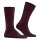 Burlington mens socks LEEDS - virgin wool, logo, plain, one size, 40-46 Dark red 40-46