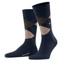 Burlington Herren Socken EDINBURGH - Rautenmuster, Argyle, Clip, One Size, 40-46
