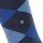 Burlington mens knee-high socks - EDINBURGH, virgin wool, rhombus, One Size Blue 40-46