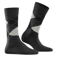 Burlington Ladies Socks MARYLEBONE - short socks, diamond pattern, Onesize Dark Grey 36-41