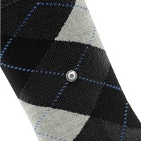 Burlington Ladies Socks MARYLEBONE - short socks, diamond pattern, Onesize Dark Grey 36-41