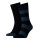 TOMMY HILFIGER Men Socks, Pack of 6 - Rugby Sock, Stockings, Stripes, uni/striped Black/dark blue/blue denim 43-46