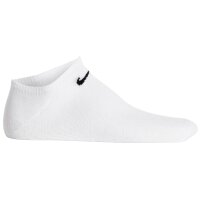 NIKE Unisex Sneakersocken, 3er Pack - Lightweight - No Show Sneaker, einfarbig, Logo Weiß/Schwarz/Grau 38-42