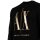 A|X ARMANI EXCHANGE Mens Sweatshirt - Pullover, Round Neck, Logo Black/Gold 2XL (XX-Large)