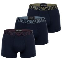 EMPORIO ARMANI Herren Trunks, 3er Pack - SHINY LOGOBAND,...