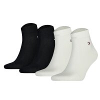TOMMY HILFIGER Herren Quarter Socken, 4er Pack - Sneaker,...