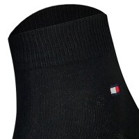 TOMMY HILFIGER Herren Quarter Socken, 4er Pack - Sneaker, Unifarben, 39-49 Schwarz/Weiß 39-42