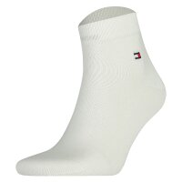TOMMY HILFIGER Herren Quarter Socken, 4er Pack - Sneaker, Unifarben, 39-49 Schwarz/Weiß 39-42