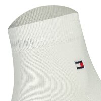 TOMMY HILFIGER Herren Quarter Socken, 4er Pack - Sneaker, Unifarben, 39-49 Schwarz/Weiß 39-42