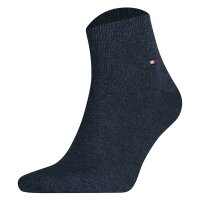 TOMMY HILFIGER Herren Quarter Socken, 4er Pack - Sneaker, Unifarben, 39-49 Schwarz/Blau 39-42
