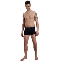 CECEBA Herren Boxershorts, 4er Pack - Monza, Unterwäsche, Logo, einfarbig Schwarz M