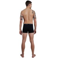CECEBA mens boxer shorts, 4-pack - Monza, underwear, logo, single-coloured Black M (Medium)