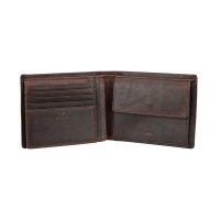 JOOP! Mens Wallet - Loreto Typhon Billfold mh9, genuine Leather, 9,5x12x2cm (HxWxD) Brown