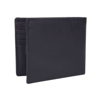 JOOP! mens wallet - Loreto Ninos Billfold mh10, genuine leather, 9,5x12x2cm (HxWxD) Black