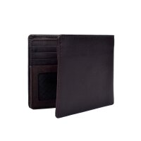 Strellson Herren Geldbörse - Brick Lane Myles Billfold mh8, 9,5x12x2cm (HxBxT) Dunkelbraun