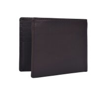 Strellson mens wallet - Brick Lane Jaden Billfold sh8, 9x11x2cm (HxWxD) Dark brown